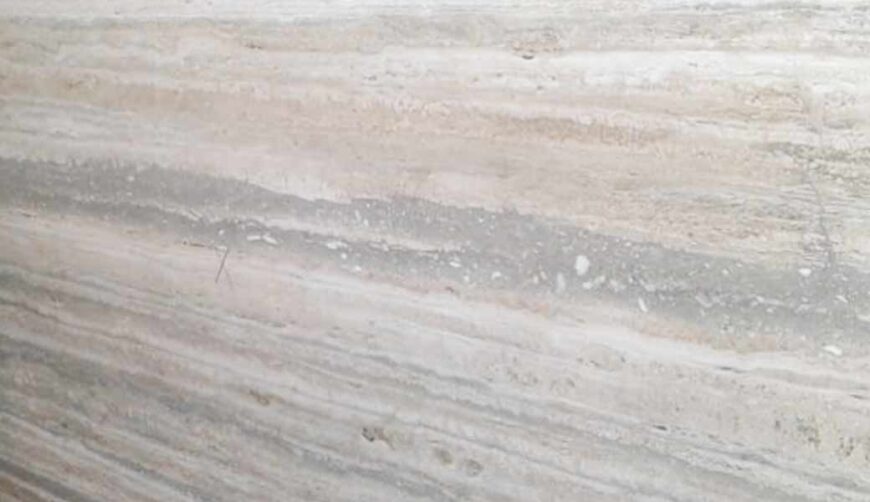 Silver travertine