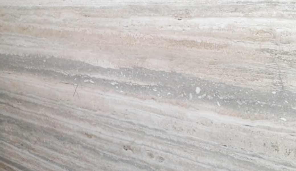 Silver travertine