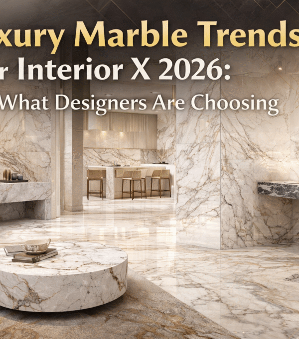 Luxury Marble Trends for Interior X 2026: What Designers Are Choosing