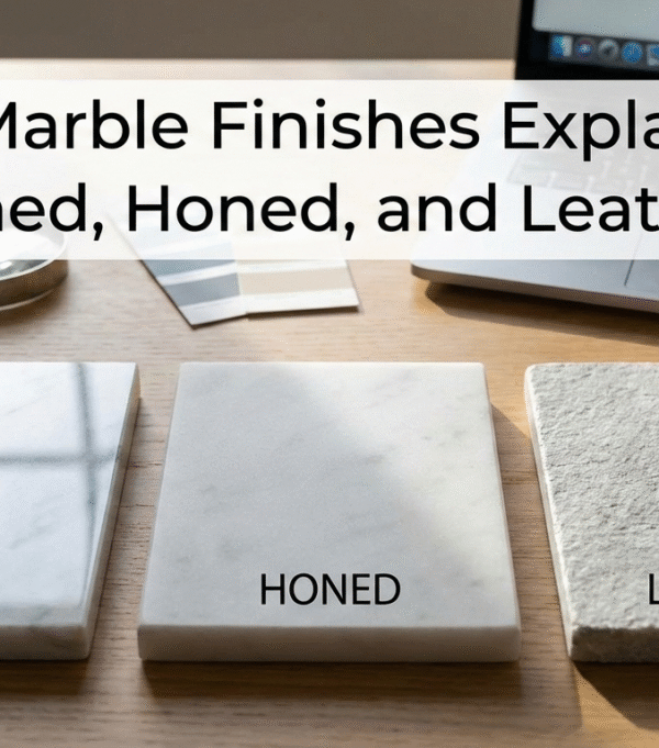 Top Marble Finishes Explained: Polished, Honed, and Leathered