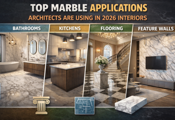 Top Marble Applications Architects Are Using in 2026 Interiors