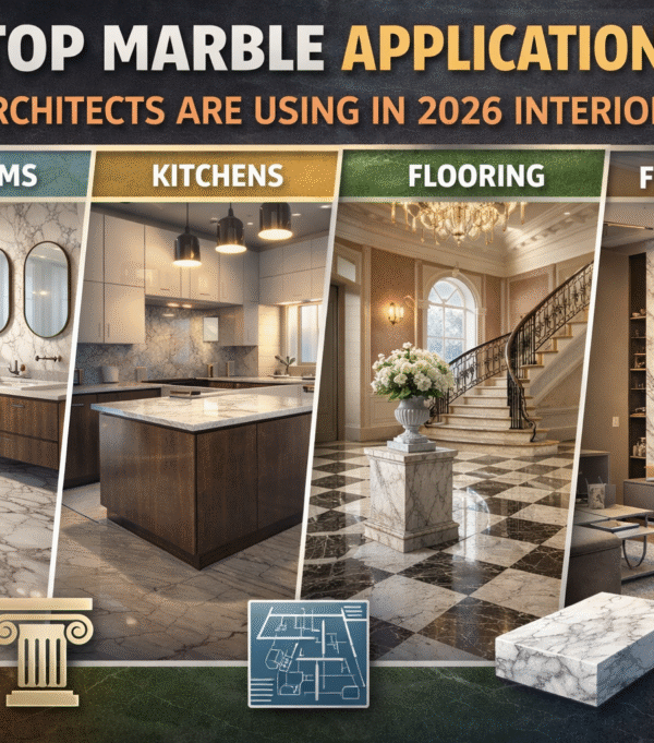 Top Marble Applications Architects Are Using in 2026 Interiors
