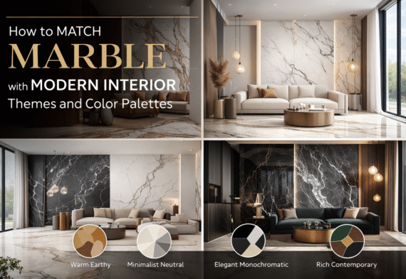 How to Match Marble with Modern Interior Themes and Color Palettes