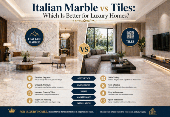 Italian Marble vs Tiles: Which Is Better for Luxury Homes?