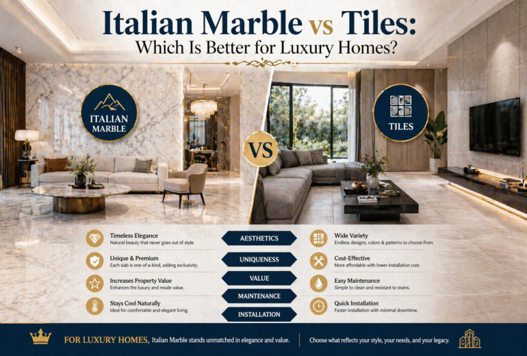 Italian Marble vs Tiles: Which Is Better for Luxury Homes?