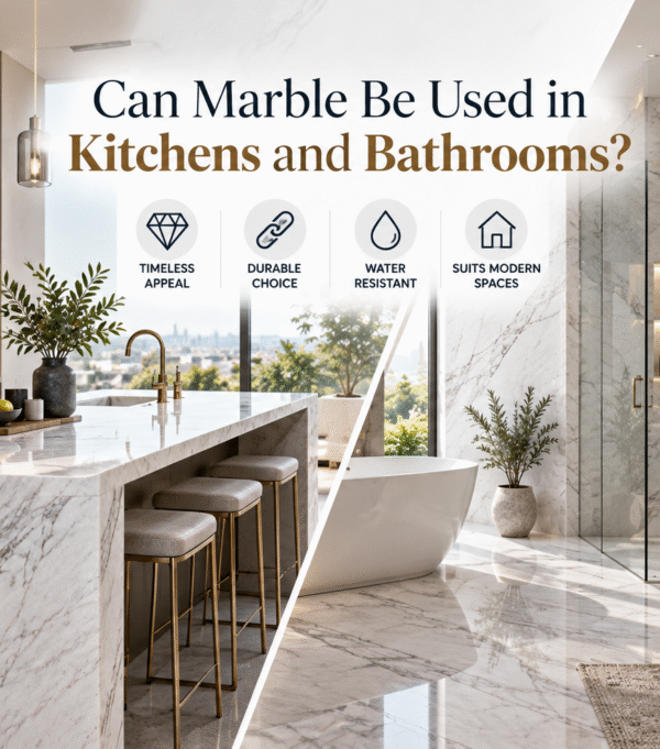 Can Marble Be Used in Kitchens and Bathrooms?