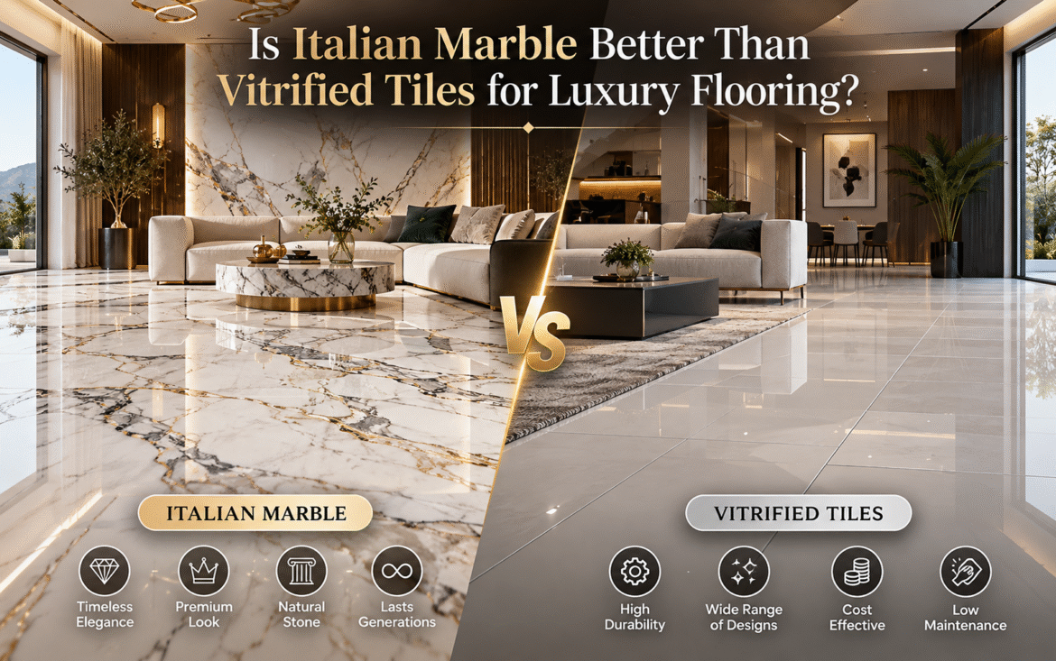 Italian Marble vs Vitrified Tiles_ Luxury Flooring Comparison