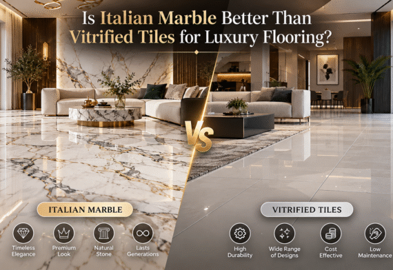Is Italian Marble Better Than Vitrified Tiles for Luxury Flooring?
