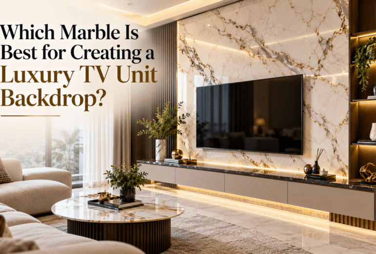 Luxury Marble TV Wall Living Room