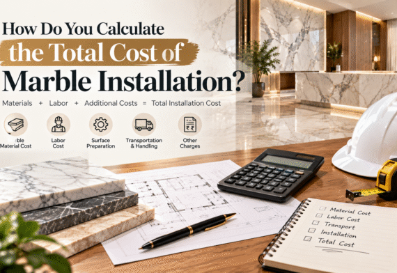How Do You Calculate the Total Cost of Marble Installation?