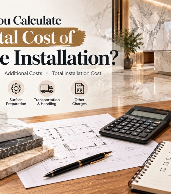 How Do You Calculate the Total Cost of Marble Installation?